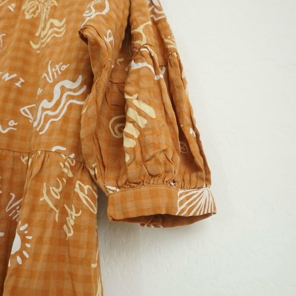 Anthropologie Brown Long Sleeve Dress - Picture 4 of 10